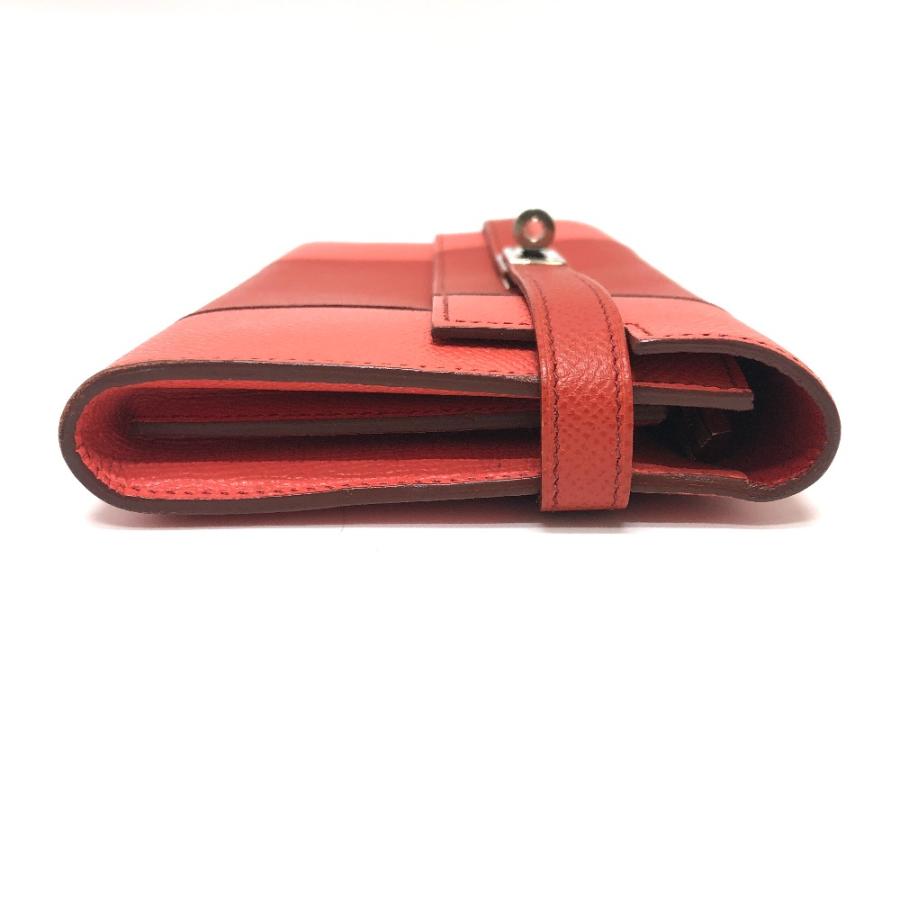 美品 HERMES エルメス ケリーウォレット フラッグ ロングウォレット 長財布 ピンク レディース【中古】の画像