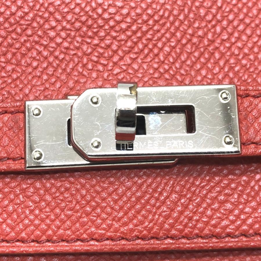 美品 HERMES エルメス ケリーウォレット フラッグ ロングウォレット 長財布 ピンク レディース【中古】の画像