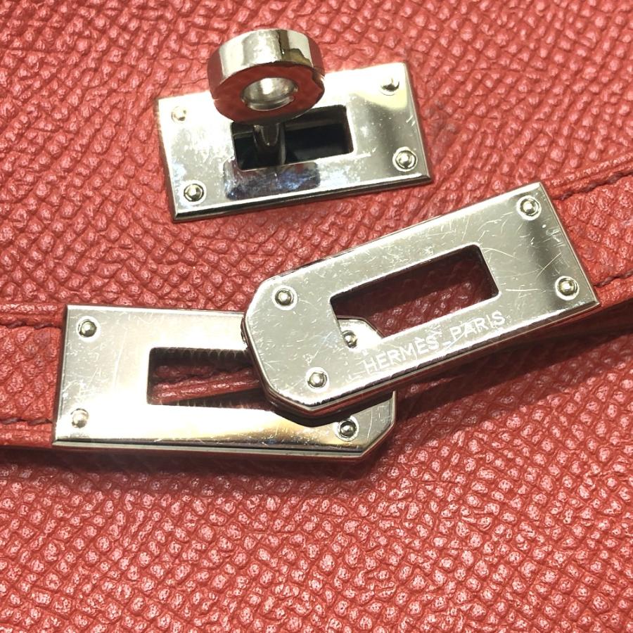 美品 HERMES エルメス ケリーウォレット フラッグ ロングウォレット 長財布 ピンク レディース【中古】の画像
