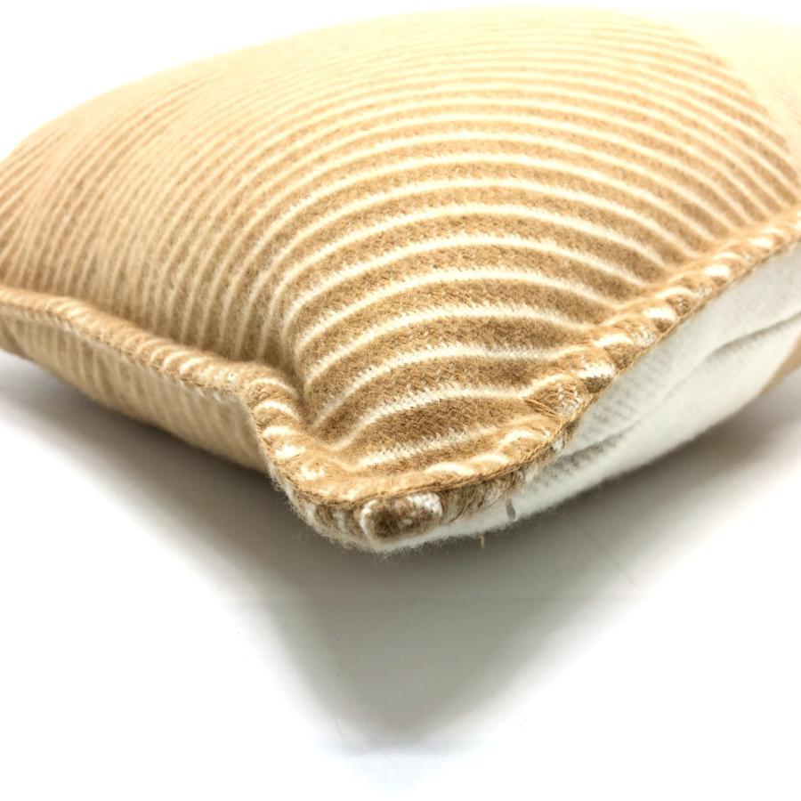 未使用 HERMES エルメス H103423M クッション 《Hリヴィエラ》 雑貨 インテリア インテリア小物 クッション サーブル ベージュ 【中古】 | HERMES | 02