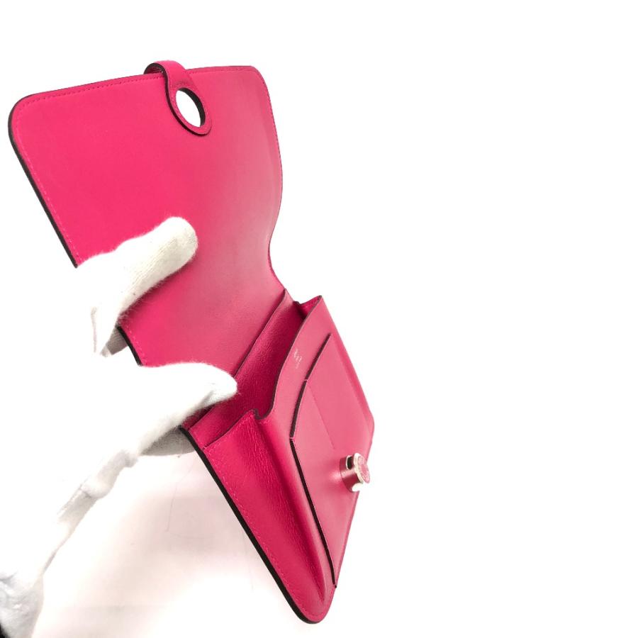 美品 HERMES エルメス ドゴンGM 2つ折り 長財布 ローズメキシコ ピンク レディース【中古】 | HERMES | 03