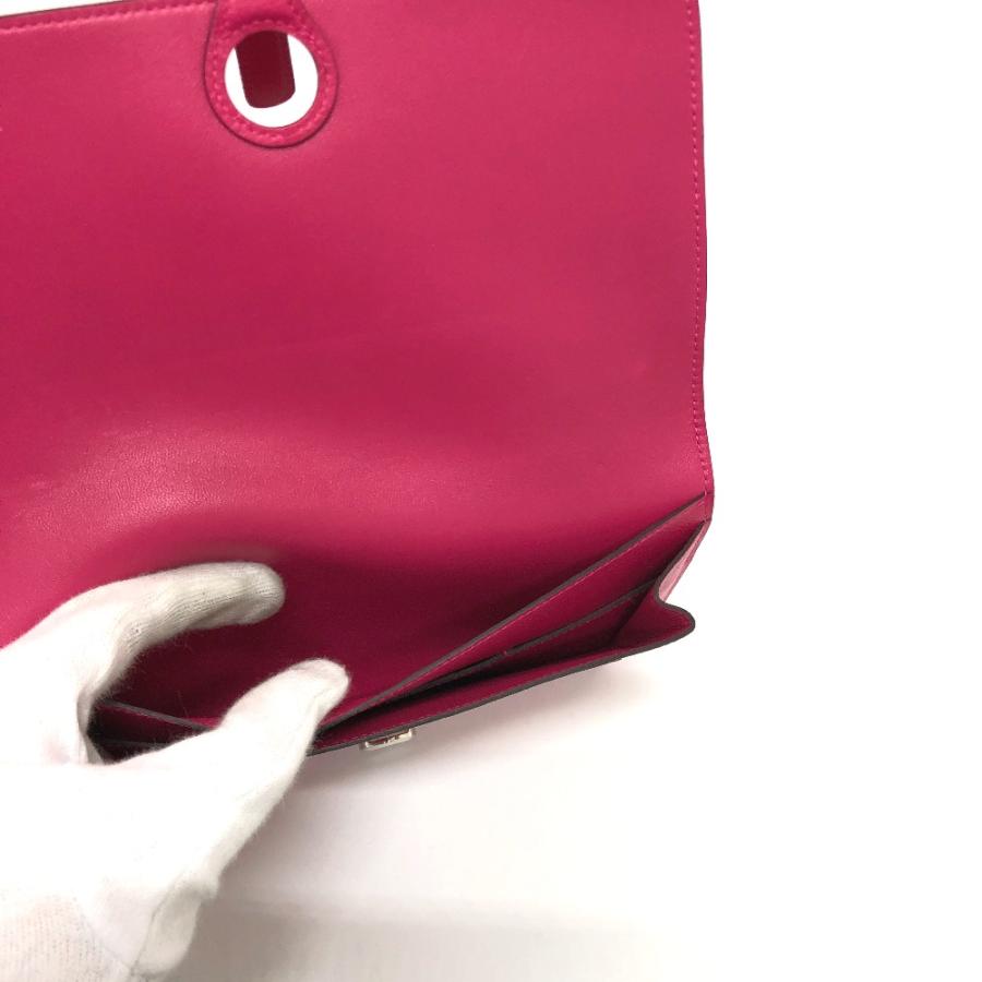 美品 HERMES エルメス ドゴンGM 2つ折り 長財布 ローズメキシコ ピンク レディース【中古】 | HERMES | 05