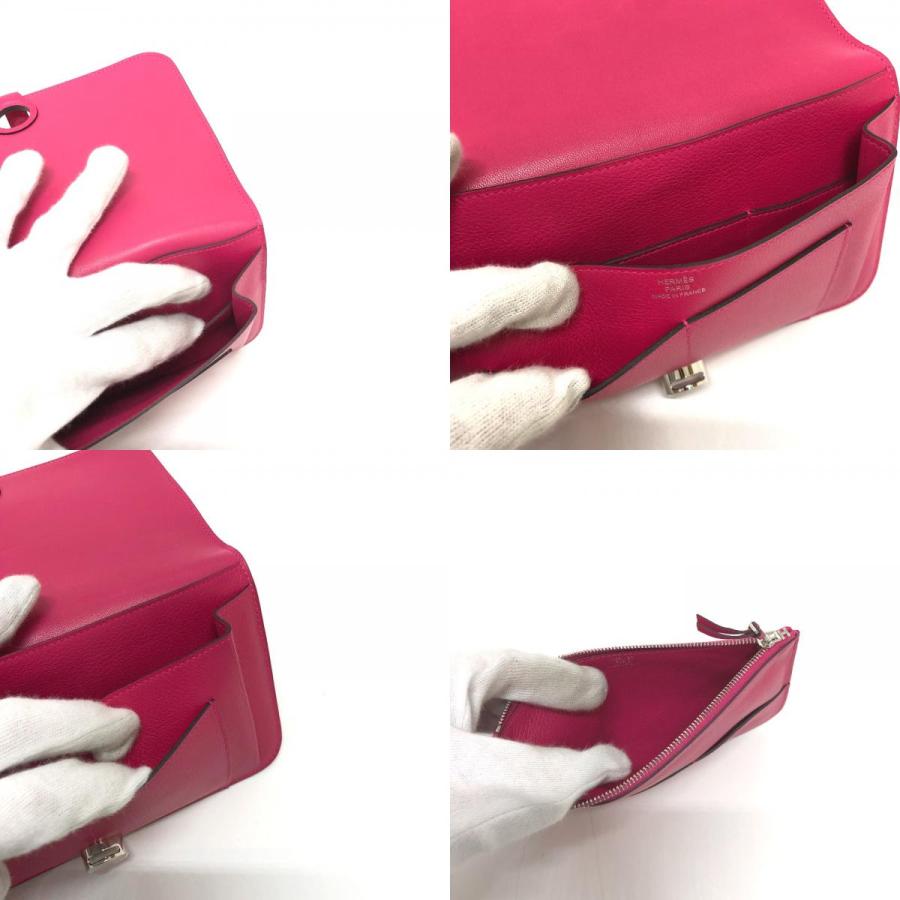 美品 HERMES エルメス ドゴンGM 2つ折り 長財布 ローズメキシコ ピンク レディース【中古】 | HERMES | 08