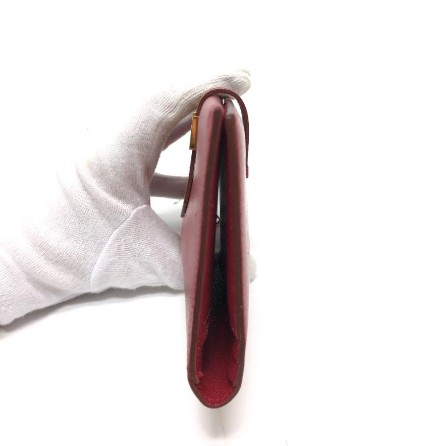 HERMES エルメス ベアンスフレ 2つ折り　財布 長財布 レッド レディース【中古】 | HERMES | 02