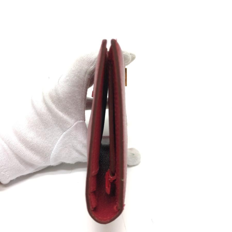 HERMES エルメス ベアンスフレ 2つ折り　財布 長財布 レッド レディース【中古】 | HERMES | 03