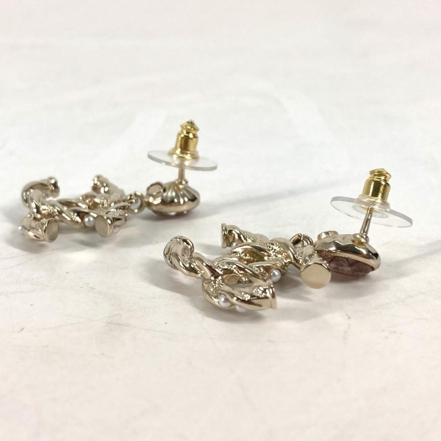 新品同様 CHANEL シャネル ABB511 CC ココマーク ラインストーン フェイクパール アクセサリー 23B ピアス ゴールド レディース【中古】 | CHANEL | 02