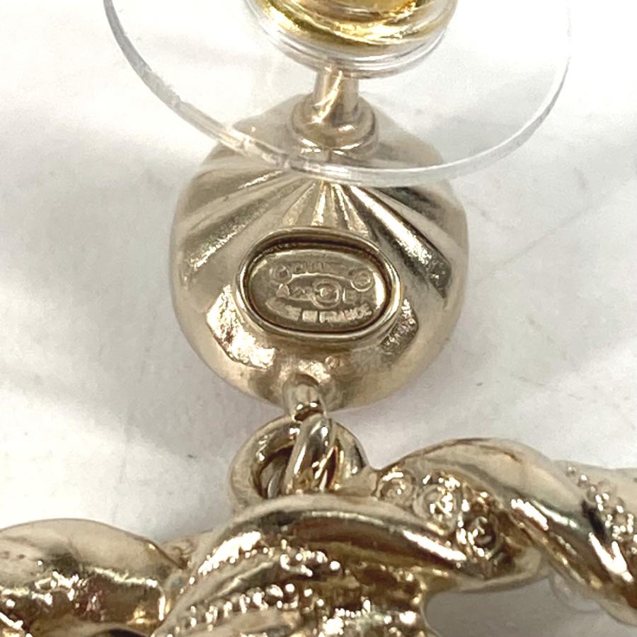 新品同様 CHANEL シャネル ABB511 CC ココマーク ラインストーン フェイクパール アクセサリー 23B ピアス ゴールド レディース【中古】 | CHANEL | 08