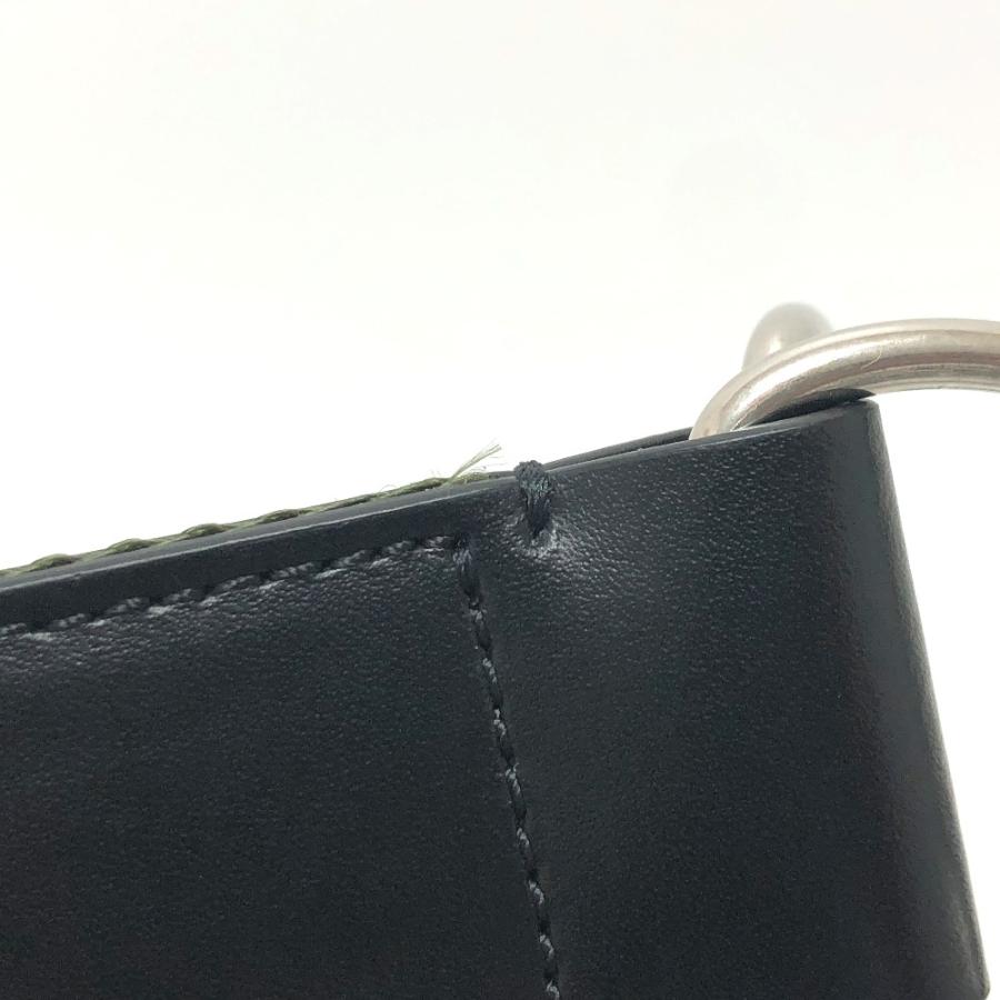 未使用 CELINE セリーヌ ロゴ ベルト カーキ×ホワイト レディース【中古】 | CELINE | 06