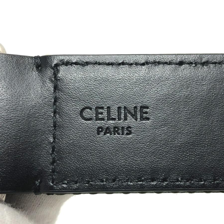 未使用 CELINE セリーヌ ロゴ ベルト カーキ×ホワイト レディース【中古】 | CELINE | 08