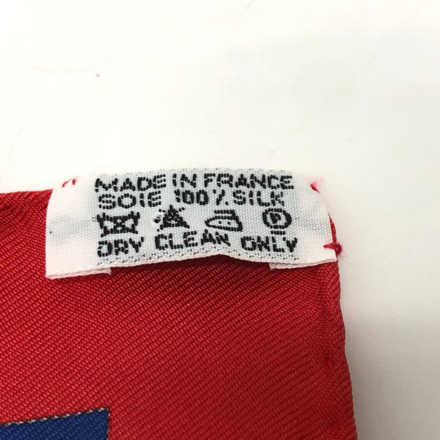 HERMES エルメス カレ90 Raconte moi le cheval お馬の話をして スカーフ ブルー レディース【中古】 | HERMES | 07