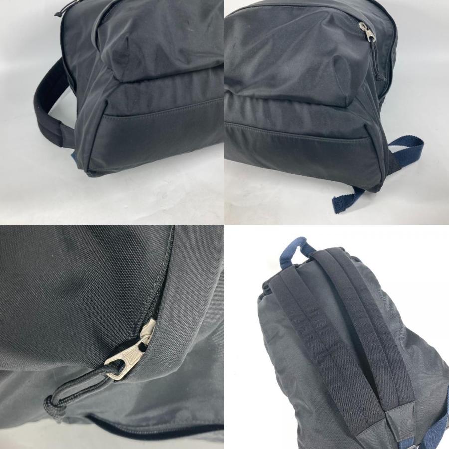 BALENCIAGA バレンシアガ 507460 ウィール ロゴ バックパック カバン バイカラー リュックサック ブラック メンズ【中古】 | BALENCIAGA | 07