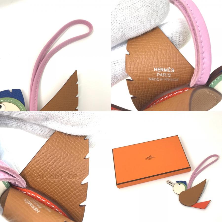 HERMES 未使用 エルメス バーディチャーム キーホルダー 鳥