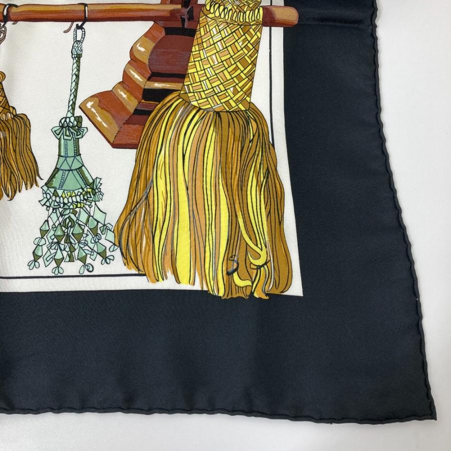 エルメススカーフ カレ90/柄名:パスマントリー（飾り紐） HERMES ヴィンテージ エルメス カレ90 パスマントリー Passementerie