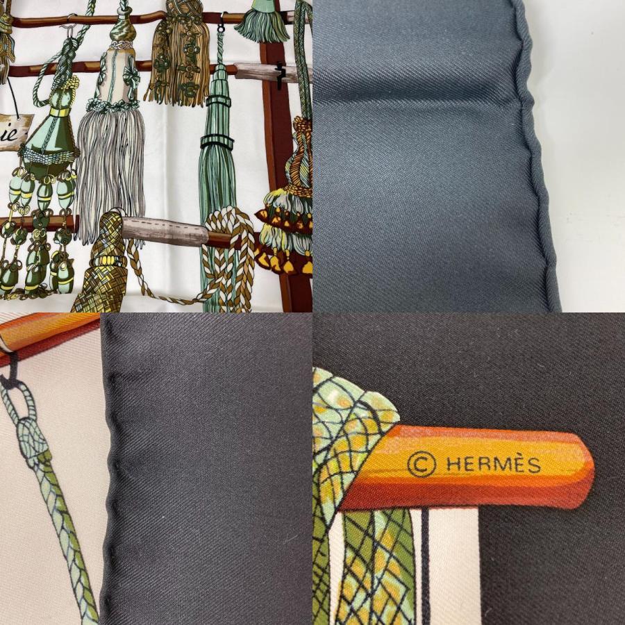 エルメススカーフ カレ90/柄名:パスマントリー（飾り紐） HERMES ヴィンテージ エルメス カレ90 パスマントリー Passementerie