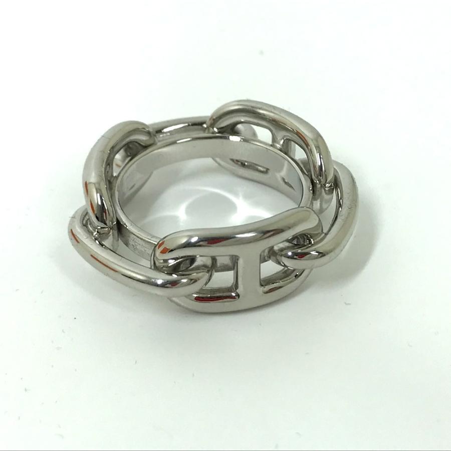 未使用 HERMES エルメス シェーヌダンクル スカーフ小物 アクセサリー スカーフリング シルバー レディース【中古】 | HERMES | 02