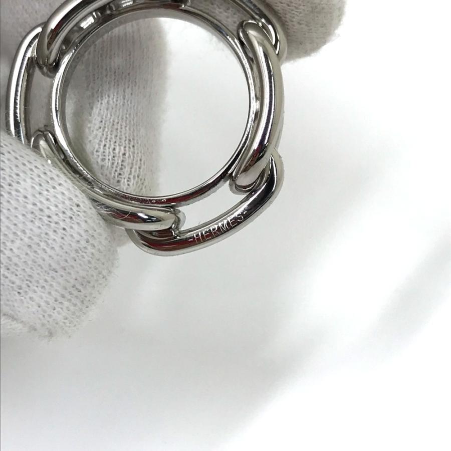 未使用 HERMES エルメス シェーヌダンクル スカーフ小物 アクセサリー スカーフリング シルバー レディース【中古】 | HERMES | 03