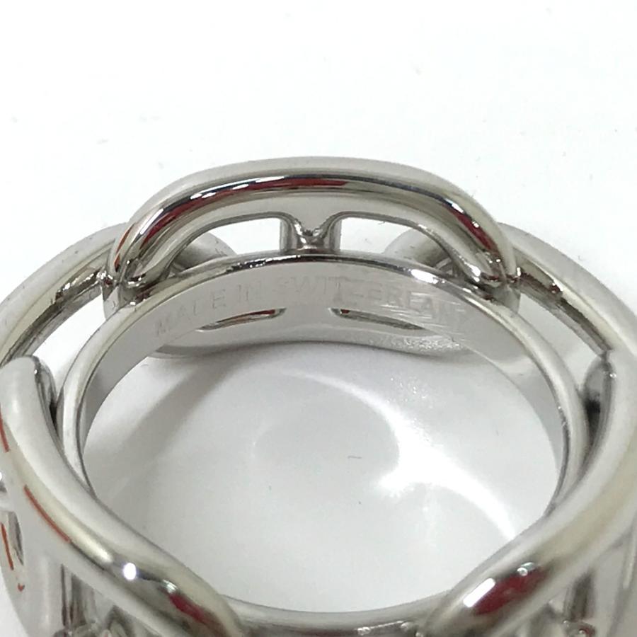 未使用 HERMES エルメス シェーヌダンクル スカーフ小物 アクセサリー スカーフリング シルバー レディース【中古】 | HERMES | 06