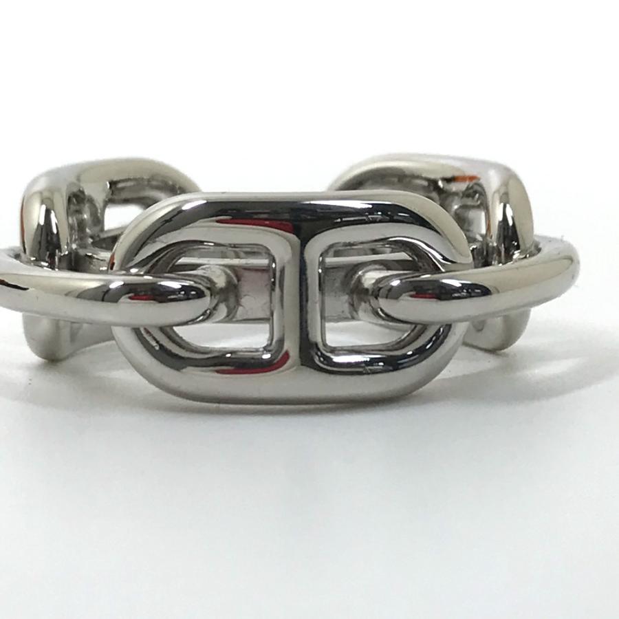 未使用 HERMES エルメス シェーヌダンクル スカーフ小物 アクセサリー スカーフリング シルバー レディース【中古】 | HERMES | 08