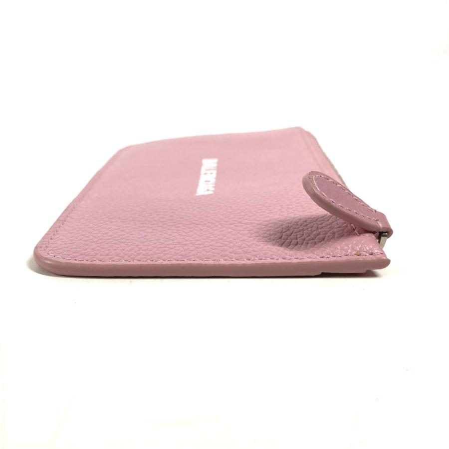 美品 BALENCIAGA バレンシアガ 637130 ロゴ カードケース  名刺入れ パスケース コインケース ピンク レディース【中古】 | BALENCIAGA | 03
