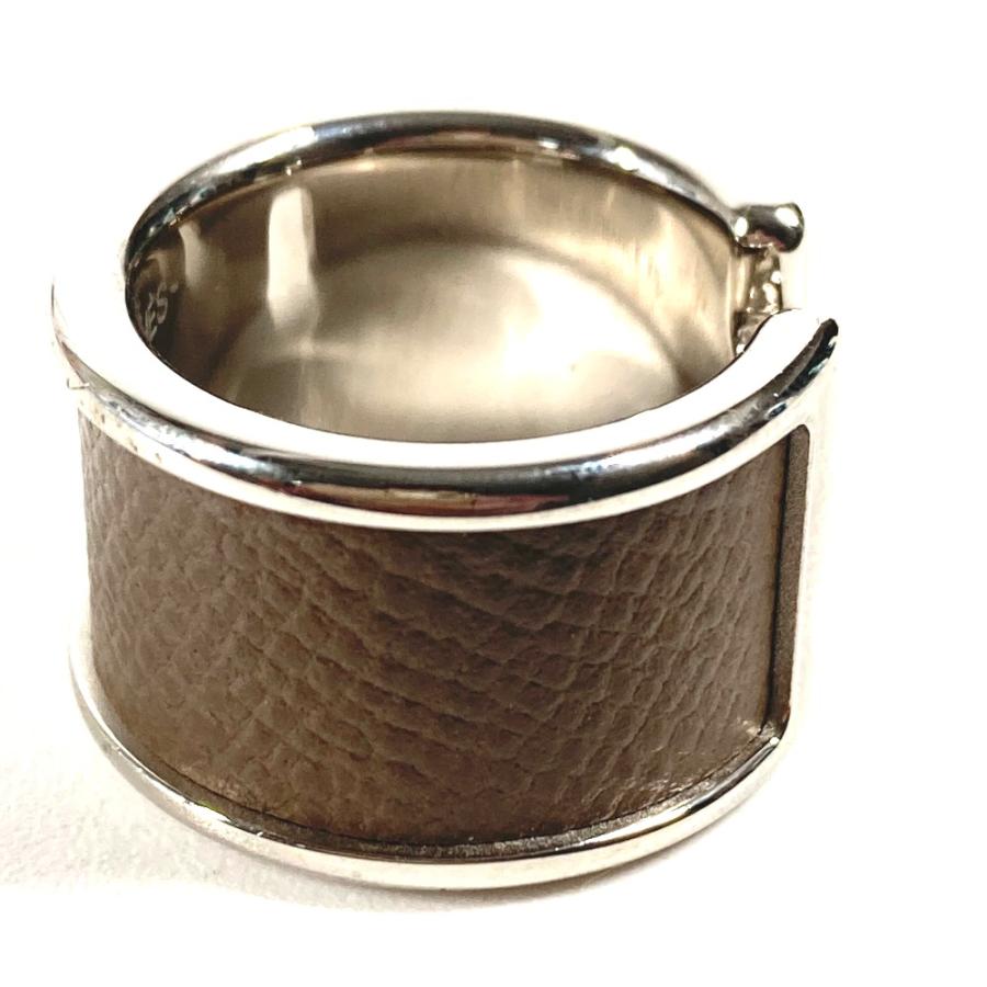 美品 HERMES エルメス オランプ レディース リング・指輪 エトゥープ グレー レディース【中古】 | HERMES | 01