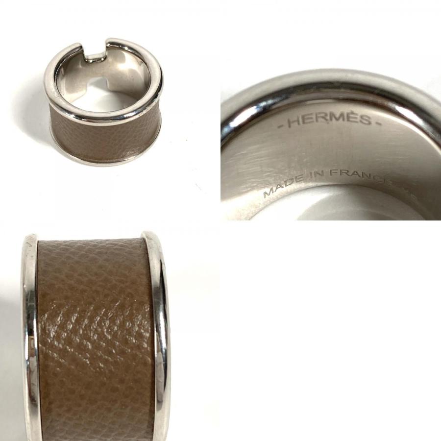 美品 HERMES エルメス オランプ レディース リング・指輪 エトゥープ グレー レディース【中古】 | HERMES | 09