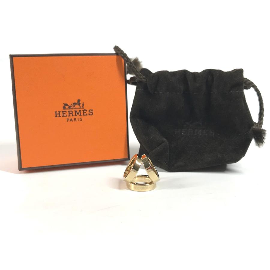 未使用 HERMES エルメス ミニトリオ ツイリーリング スカーフリング アクセサリー 小物 ゴールド レディース【中古】 | HERMES | 09