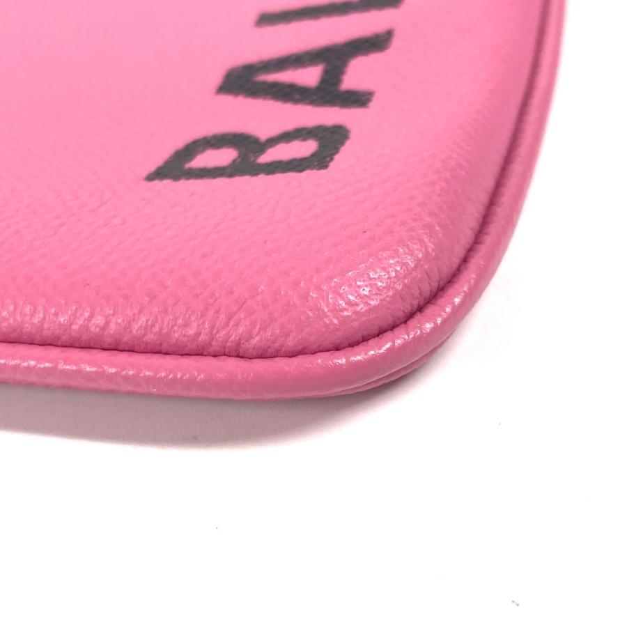 美品 BALENCIAGA バレンシアガ 545773 VILLE ヴィル ポーチ カバン ロゴ クラッチバッグ ピンク レディース【中古】 | BALENCIAGA | 05