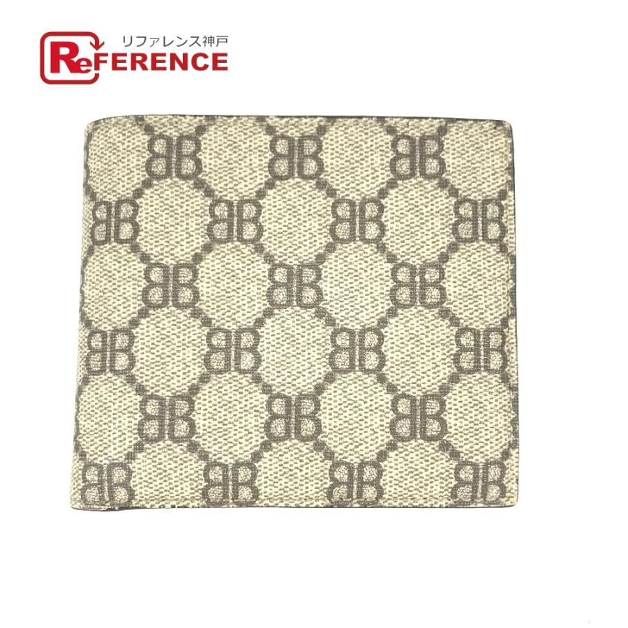 GUCCI グッチ 680403 ザ ハッカー プロジェクト コンパクトウォレット BALENCIAGA バレンシアガ コラボ 2つ折り財布 【中古】 | GUCCI