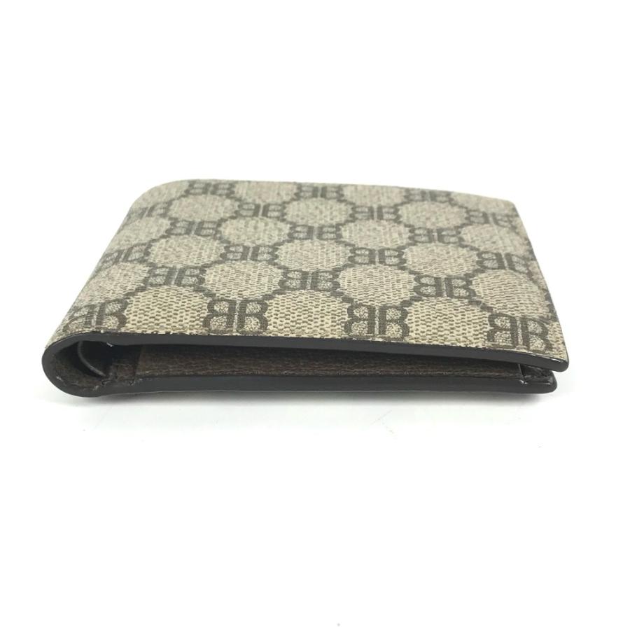 GUCCI グッチ 680403 ザ ハッカー プロジェクト コンパクトウォレット BALENCIAGA バレンシアガ コラボ 2つ折り財布 【中古】 | GUCCI | 02