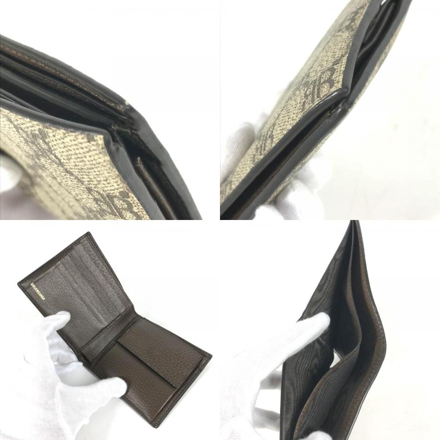 GUCCI グッチ 680403 ザ ハッカー プロジェクト コンパクトウォレット BALENCIAGA バレンシアガ コラボ 2つ折り財布 【中古】 | GUCCI | 08