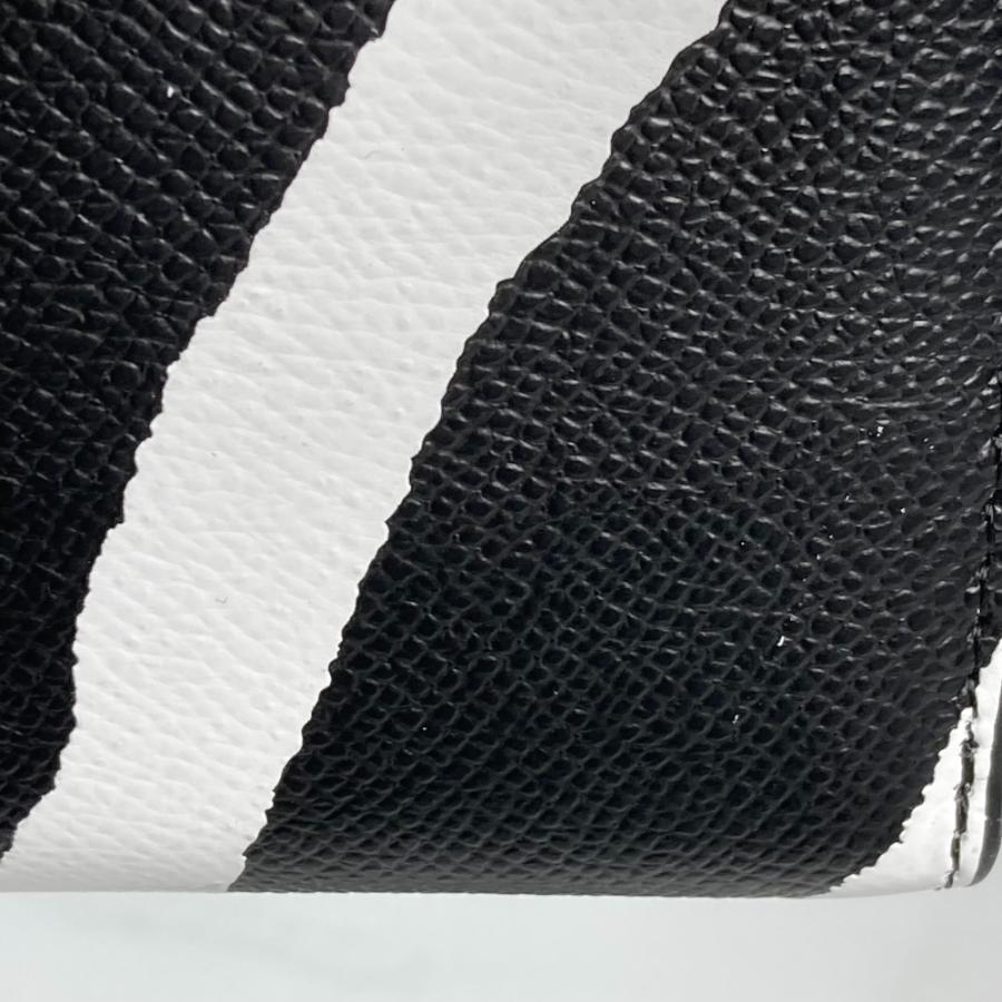 未使用 COACH コーチ F52340 アコーディオン ゼブラ ラウンドファスナー ロングウォレット 長財布 ブラック×ホワイト レディース【中古】 | COACH | 07