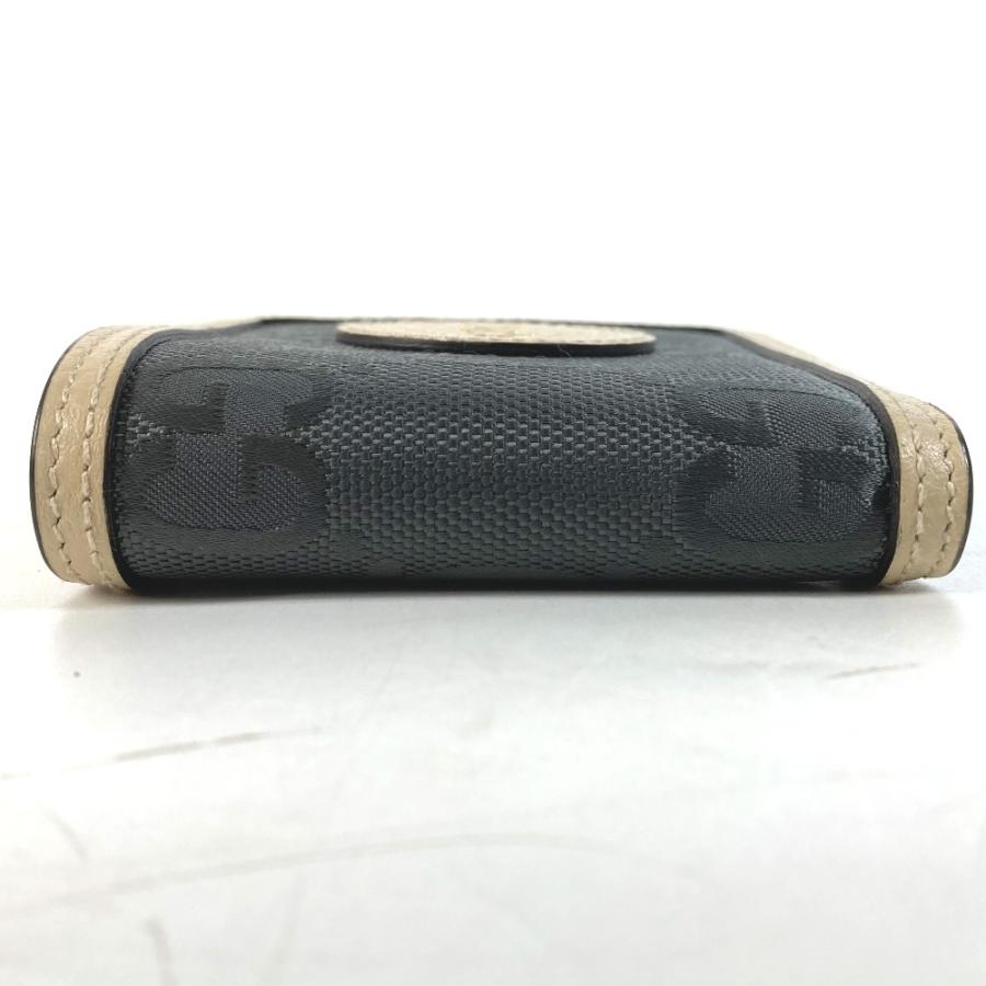 新品同様 GUCCI グッチ 625574 オフザグリッド Off The Grid コンパクトウォレット ロゴ 2つ折り財布 ブラック×ベージュ メンズ【中古】 | GUCCI | 03