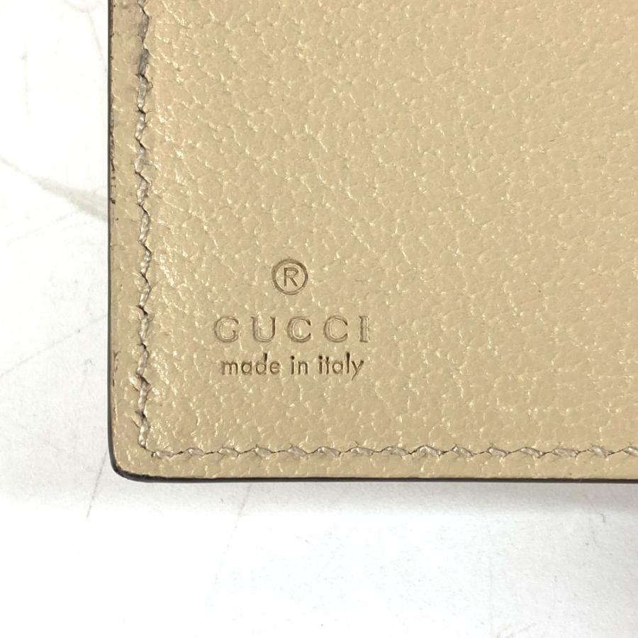 新品同様 GUCCI グッチ 625574 オフザグリッド Off The Grid コンパクトウォレット ロゴ 2つ折り財布 ブラック×ベージュ メンズ【中古】 | GUCCI | 07