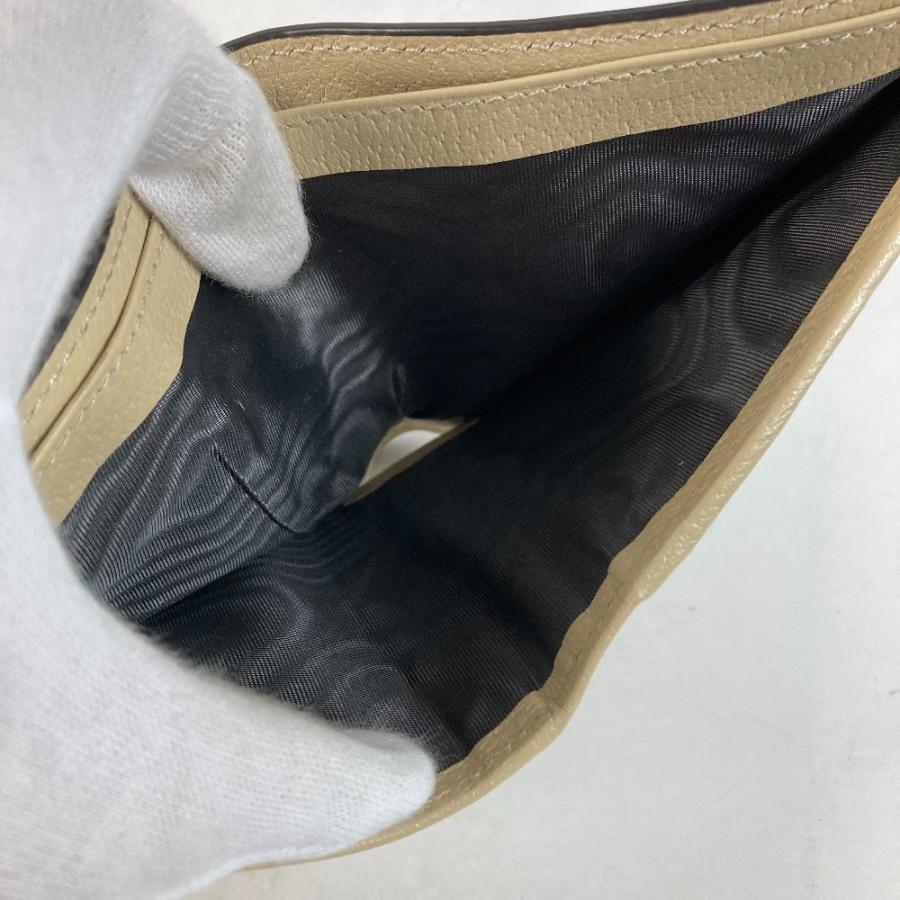 新品同様 GUCCI グッチ 625574 オフザグリッド Off The Grid コンパクトウォレット ロゴ 2つ折り財布 ブラック×ベージュ メンズ【中古】 | GUCCI | 08