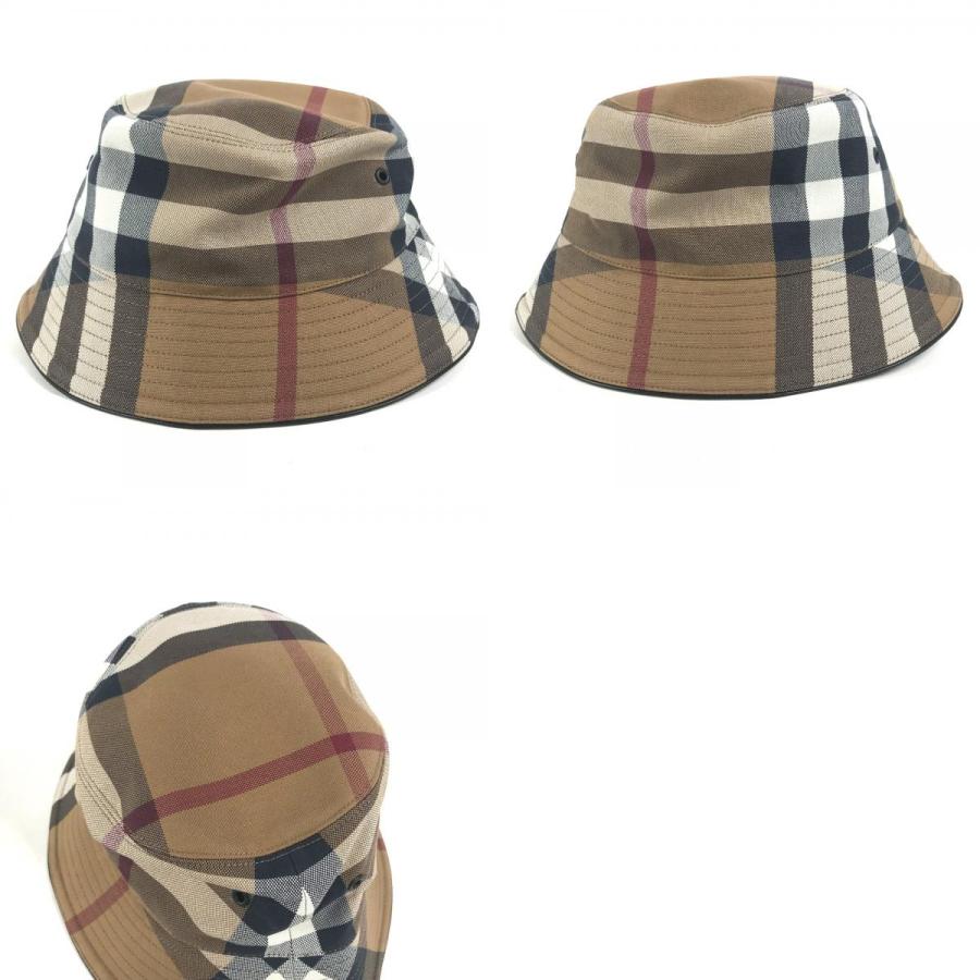 キッズファッション小物 BURBERRY ベージュチェックハット 52cm