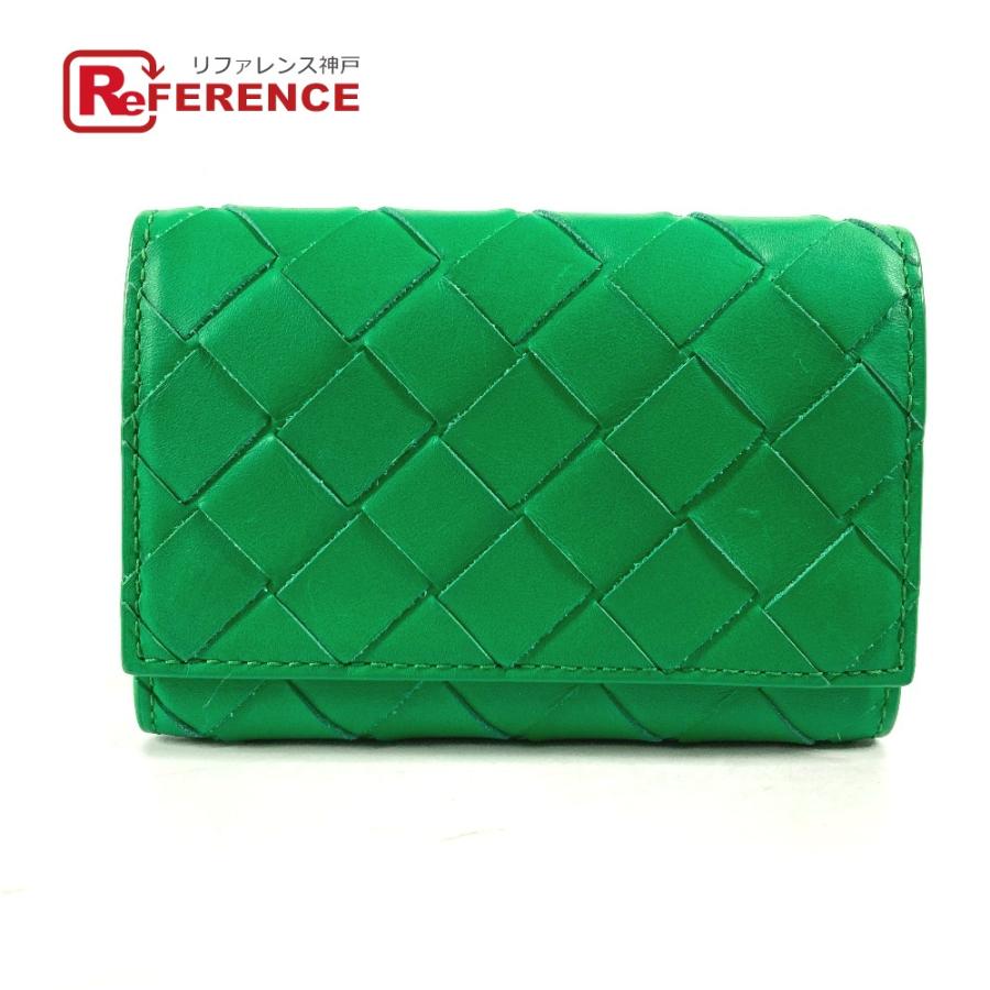 美品 BOTTEGA VENETA ボッテガヴェネタ イントレチャート 6連 鍵 キーケース グリーン メンズ【中古】 | 