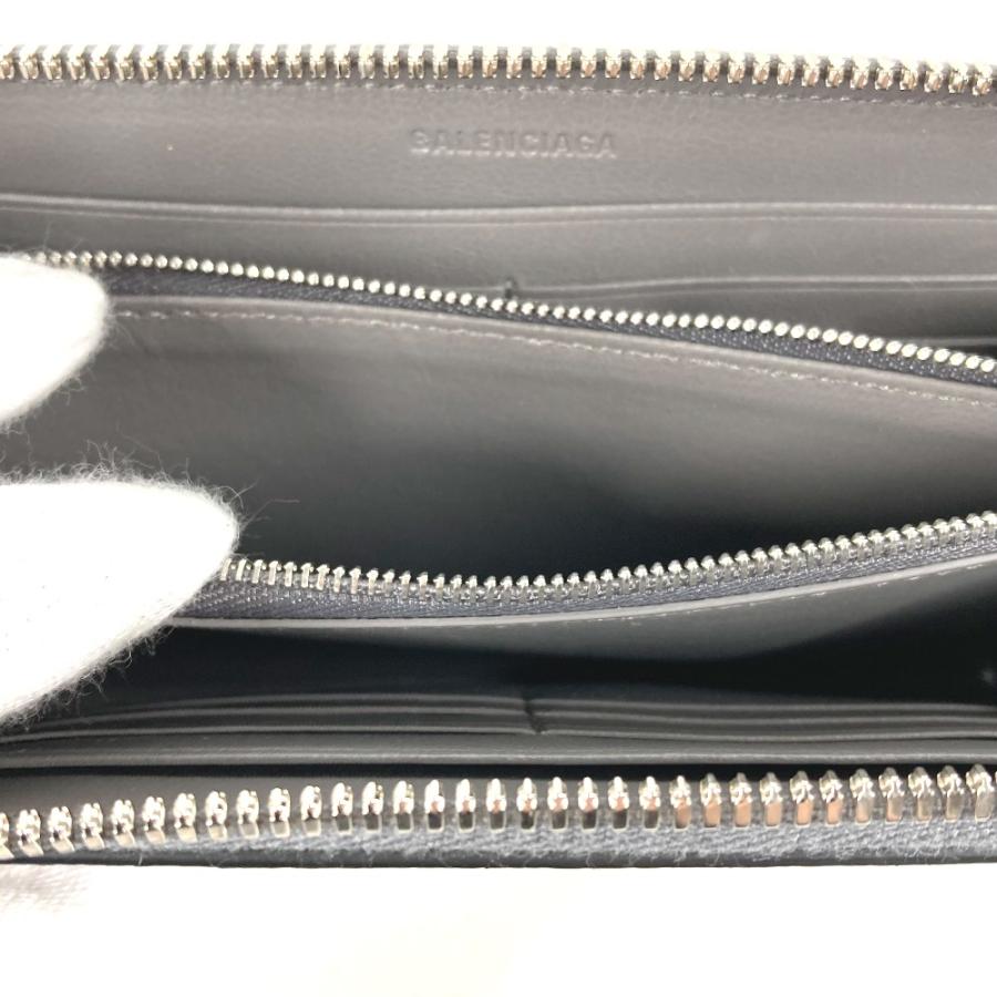 美品 BALENCIAGA バレンシアガ 640115  ネオクラシック ラウンドファスナー ロングウォレット 長財布 グレー レディース【中古】 | BALENCIAGA | 07