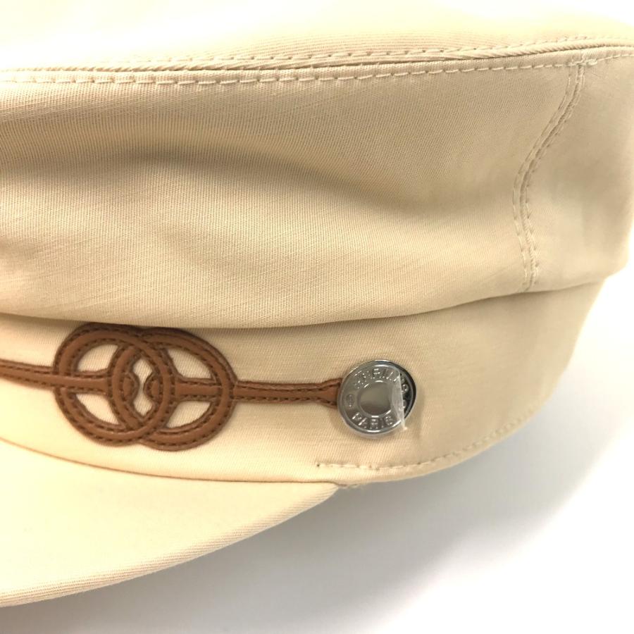 美品 HERMES エルメス カブール クリケティス 帽子 マリン帽 キャップ セリエ キャスケット ベージュ系 ユニセックス【中古】 | HERMES | 07