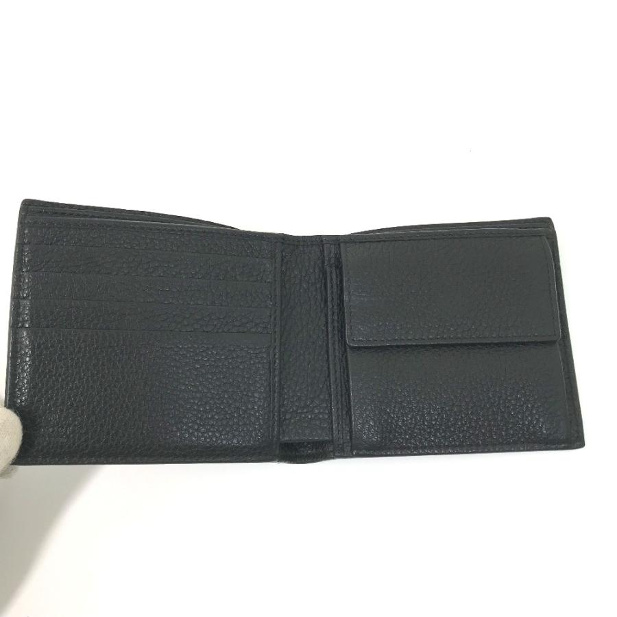 未使用 GUCCI グッチ 496316 ヴィンテージロゴ プリント コンパクトウォレット 2つ折り財布 ブラック メンズ【中古】 | GUCCI | 06