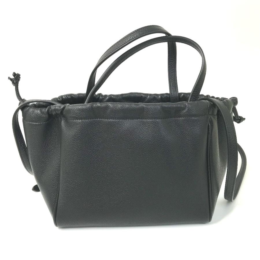 CELINE 美品 セリーヌ スモール カバ ドローストリング キュイル