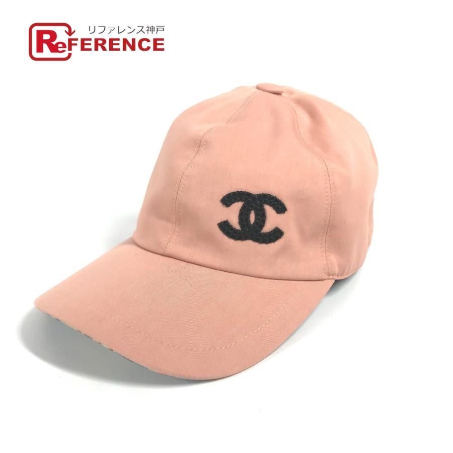 CHANEL シャネル CC ココマーク ロゴ 帽子 キャップ帽 ベースボール スパンコール キャップ ピンク レディース【中古】 | CHANEL