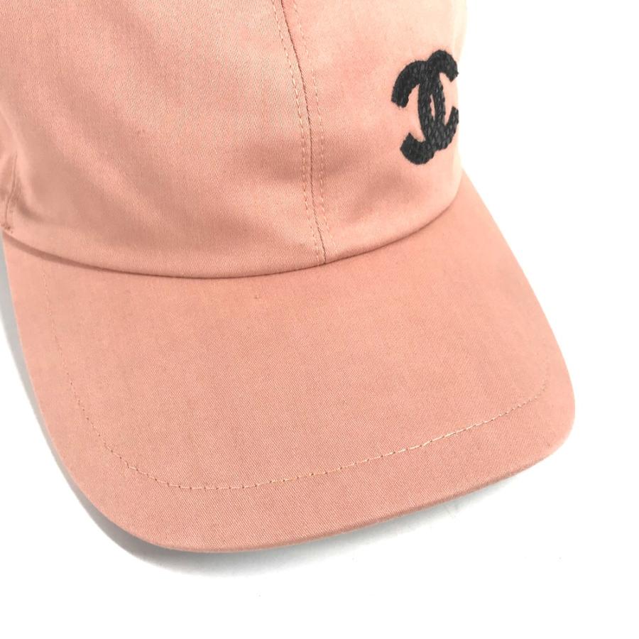 CHANEL シャネル CC ココマーク ロゴ 帽子 キャップ帽 ベースボール スパンコール キャップ ピンク レディース【中古】 | CHANEL | 05