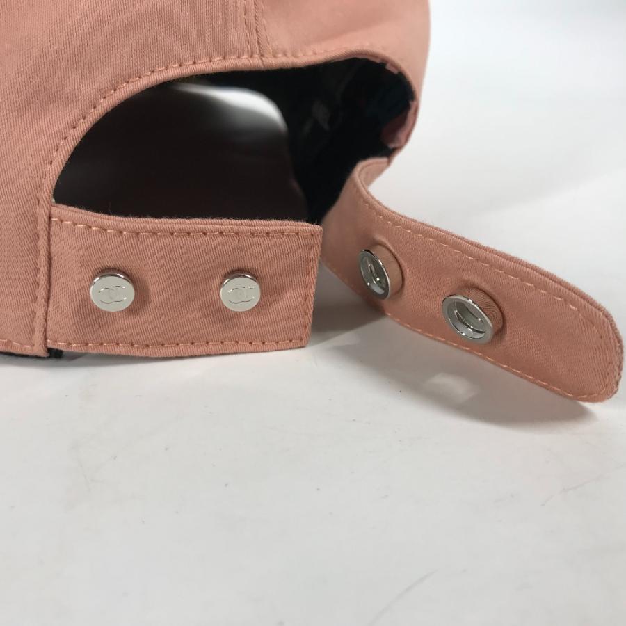 CHANEL シャネル CC ココマーク ロゴ 帽子 キャップ帽 ベースボール スパンコール キャップ ピンク レディース【中古】 | CHANEL | 07