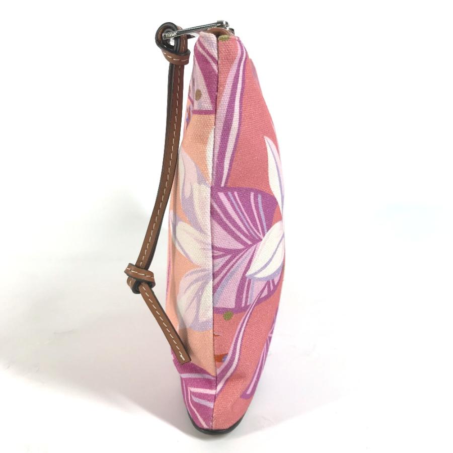 未使用 LOEWE ロエベ オブロング ロゴ ポーチ カバン Paula's Ibiza パラウザイビザ クラッチバッグ ピンク レディース【中古】 | LOEWE | 02