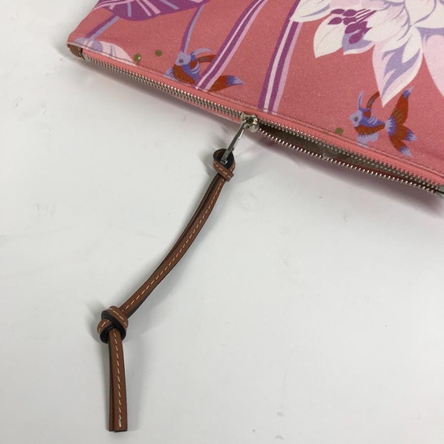 未使用 LOEWE ロエベ オブロング ロゴ ポーチ カバン Paula's Ibiza パラウザイビザ クラッチバッグ ピンク レディース【中古】 | LOEWE | 07