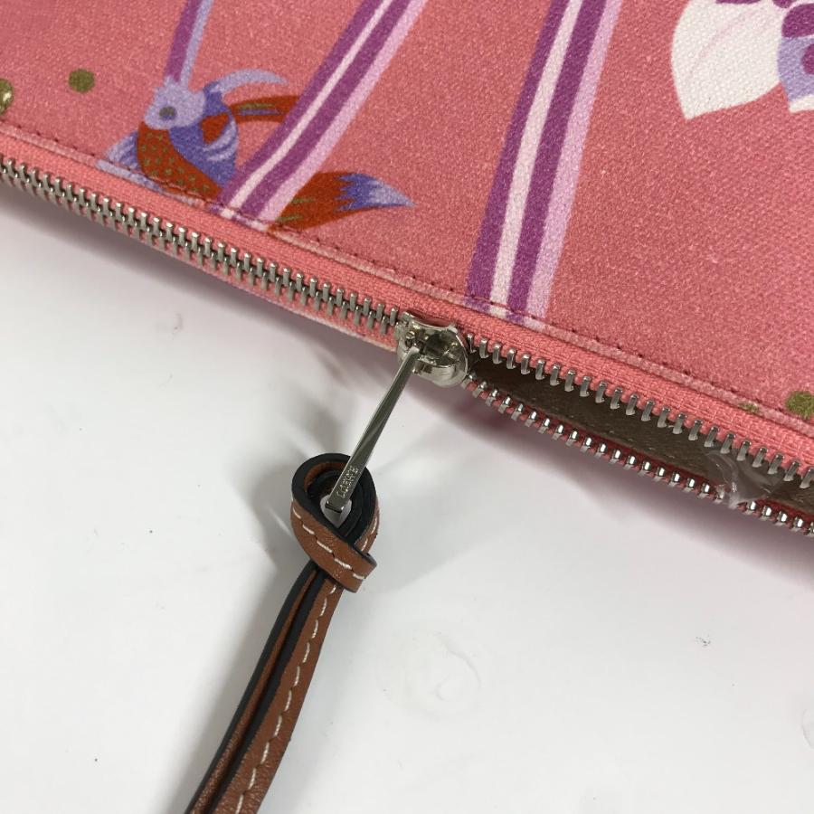 未使用 LOEWE ロエベ オブロング ロゴ ポーチ カバン Paula's Ibiza パラウザイビザ クラッチバッグ ピンク レディース【中古】 | LOEWE | 08