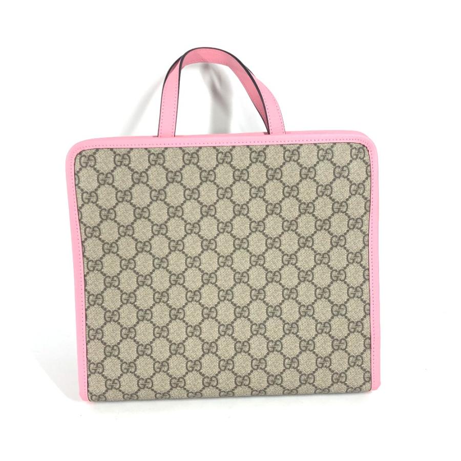 未使用 GUCCI グッチ 630589 ストロベリー イチゴ カバン トートバッグ チルドレンズ GGスプリーム ハンドバッグ ピンク キッズ【中古】 | GUCCI | 01