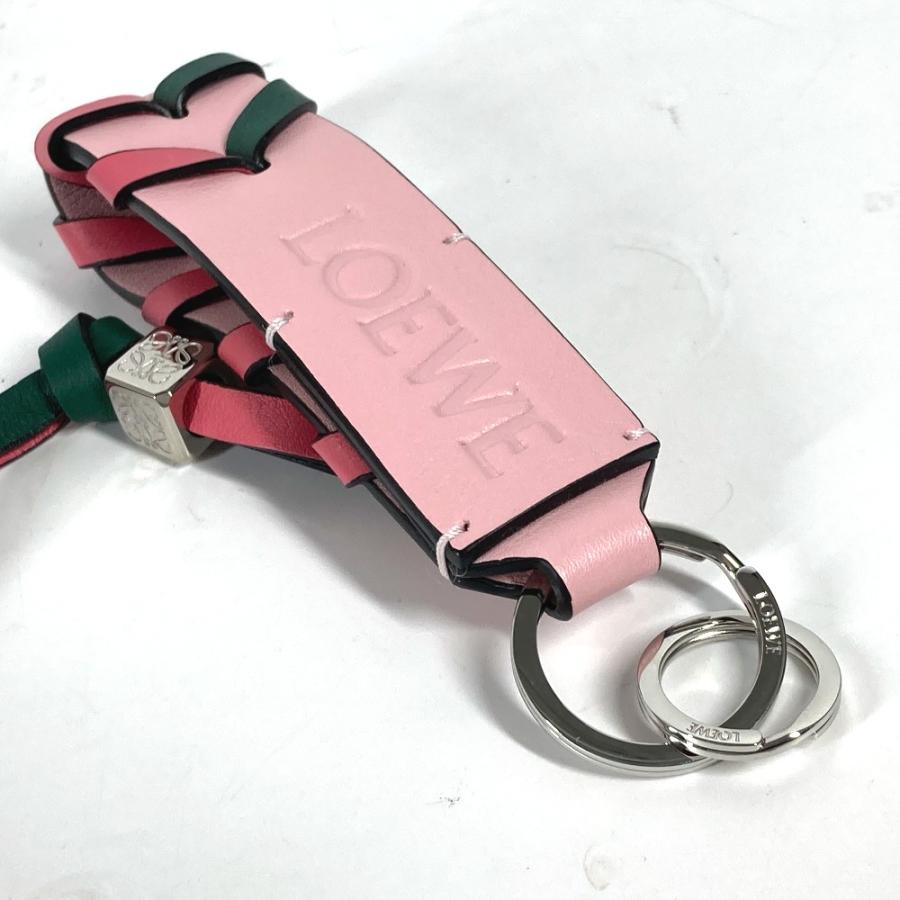 ロエベ 美品 アナグラム バッグチャーム ストラップ イニシアル ロエベ 美品 アナグラム バッグチャーム ストラップ イニシアル