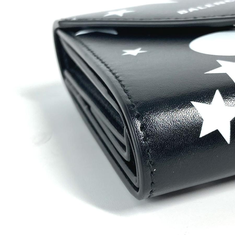 未使用 BALENCIAGA バレンシアガ 637450 PAPIER FLAP ペーパー フラップ コンパクトウォレット ロゴ スター 星 3つ折り財布.【中古】 | BALENCIAGA | 05