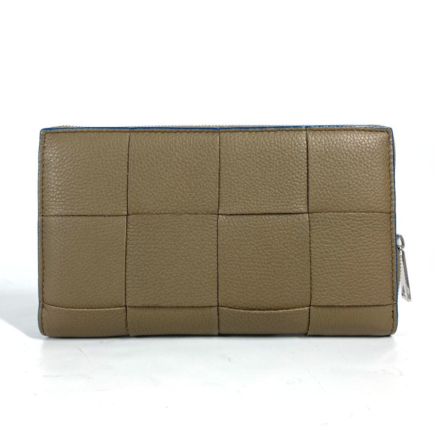 美品 BOTTEGA VENETA ボッテガヴェネタ 748054  カセット ウォレット ラウンドファスナー マキシイントレチャート 長財布【中古】 |  | 01